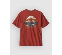 Patagonia - Great Waves Responsibili-Tee - T-shirt size L, red