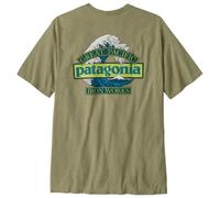 Patagonia - Great Waves Responsibili-Tee - T-shirt size S, olive