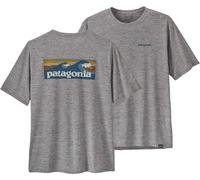 Patagonia Cap Cool Daily Graphic Shirt - Men's Boardshort Logo Abalone Blue: Feather Grey XXL