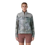 Patagonia Houdini Stash Half-Zip Women's Pullover | UK M in Rock Wash: Thermal Blue/Salt Grey