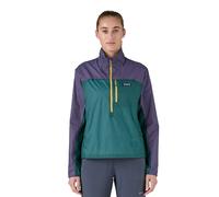 Patagonia Houdini Stash Half-Zip Women's Pullover | UK XS in Wetland Blue/Solstice Purple