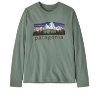 Patagonia - Kid's L/S Graphic T-Shirt - Jumper size M, green/olive