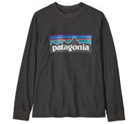 Patagonia - Kid's L/S P-6 Logo T-Shirt - Jumper size L, grey