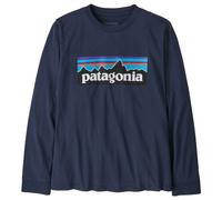 Patagonia - Kid's L/S P-6 Logo T-Shirt - Jumper size XL, blue