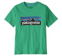 Patagonia - Kid's P-6 Logo - T-shirt size M, turquoise