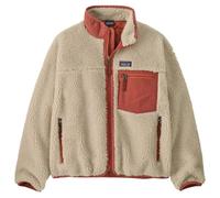 Patagonia - Warm, windproof fleece - K's Retro-X Jkt Natural w/Potters Red - Kid Size M - Beige Beige M