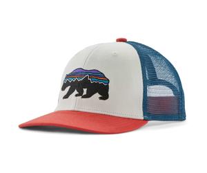 PATAGONIA K's Trucker Hat - Children - White / Red / Blue - size only size- model 2026 only size