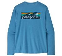 Patagonia - Long Sleeve Cap Cool Daily Boardshort Logo Shore Blue Light Shore Blue X Dye - XL - Hiking tee-shirt