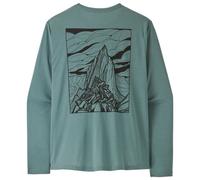 Patagonia - L/S Cap Cool Daily Shirt Cloud Crag - Sport shirt size XS, turquoise