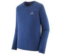 Patagonia - L/S Cap Cool Merino Graphic Shirt - Merino shirt size S, blue