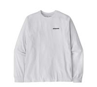 Patagonia Mens White P-6 Logo-print Recycled-cotton and Recycled-polyester-blend Regular-fit T-shirt L