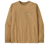 Patagonia | Shop Sticker Pocket Longsleeve Responsibili-Tee | Talon Gold | Men's Medium