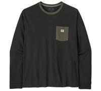 Patagonia - L/S Shop Sticker Pocket Responsibili-Tee - Longsleeve size XXL, black