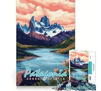 Patagonia Landscape Jigsaw Puzzles for Adults1000 Pieces Strengthen Memory Home Pastime Clean Edge Elegant Gift (50x75cm)
