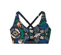 Patagonia - Lightweight, breathable bra made from recycled nylon - W's Maipo Low Impact Adjustable Bra Kaleido Black for Women in Nylon - Size S Black S