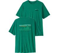 Patagonia - Lightweight, breathable hiking T-shirt - M's Cap Cool Daily Shirt '73 Skyline Gem Green Light Gem Green X-Dye for Men in Recycled Polyester - Size L Green L