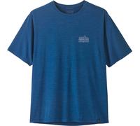 Patagonia - Lightweight, breathable hiking T-shirt - M's Cap Cool Daily Shirt Strataspire Clement Blue Light X-Dye for Men in Recycled Polyester - Size XL Blue XL