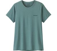 Patagonia - Lightweight, breathable hiking T-shirt - W's Cap Cool Daily Shirt Boardshort Logo Blue Sage Light X-Dye for Women in Recycled Polyester - Size M Blue M