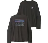 Patagonia - Lightweight, breathable long-sleeved hiking T-shirt - M's L/S Cap Cool Daily Shirt '73 Skyline Black for Men in Recycled Polyester - Size M Black M