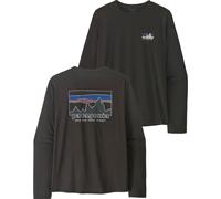 Patagonia - Lightweight, breathable long-sleeved hiking T-shirt - M's L/S Cap Cool Daily Shirt '73 Skyline Black for Men in Recycled Polyester - Size L Black L