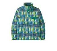 Patagonia Lightweight Synchilla Snap-T Fleece Men's Pullover | UK XL in Painted Lines/Shore Blue