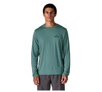 Patagonia - Long Sleeve Cap Cool Daily Cloud Crag Blue Sage Light Blue Sage X Dye - L - Hiking tee-shirt