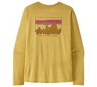 Patagonia - Long Sleeve Cap Cool Daily Light Limestone Yellow X Dye - S - Trail tee-shirt