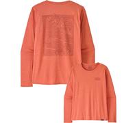 Patagonia - Long-sleeved T-shirt - W's L/S Cap Cool Daily Graphic Shirt Strataspire: Moment Pink X-Dye for Women - Size L Pink L