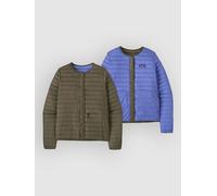 Patagonia Lw Reversible Down Sweater Cardigan basin green M