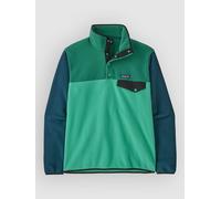 Patagonia LW Synch Snap-T Half-Zip Fleece Sweater aqua stone L