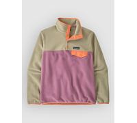 Patagonia LW Synch Snap-T Half-Zip Fleece Sweater light violet L