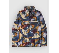 Patagonia LW Synch Snap-T Half-Zip Fleece Sweater smolder blue XL