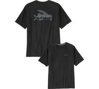 Patagonia - Men's recycled cotton T-shirt - M's Flying Fish Responsibili-Tee Ink Black for Men - Size M Black