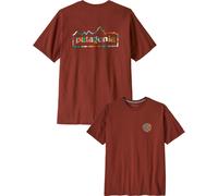 Patagonia - Men's recycled cotton T-shirt - M's Unity Fitz Responsibili-Tee Dried Vanilla for Men in Recycled Polyester - Size L - Brown Brown