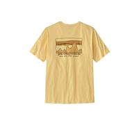 Patagonia 73 Skyline Regenerative Organic Pilot Cotton - T-shirt - Men's Buttercup Yellow L
