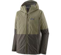 Patagonia Men's Boulder Fork Rain Jacket (Forge Grey w/River Rock Green)