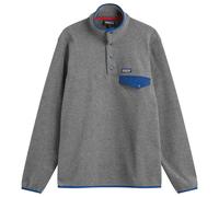 Patagonia Men's Lightweight Synchilla Snap-T Pullover Nickel/Clement Blue