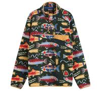 Patagonia Men's Lightweight Synchilla Snap-T Pullover Salmon Energy Old Growth Green