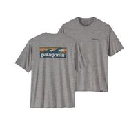 Patagonia Cap Cool Daily Graphic Shirt - Men's Boardshort Logo Abalone Blue: Feather Grey XL