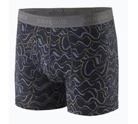 PATAGONIA Men's M's Essential Boxer Briefs-3 Shorts, Small Currents: Pitch Blue, L