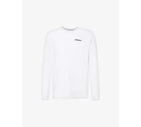 Patagonia Mens White P-6 Logo-print Recycled-cotton and Recycled-polyester-blend Regular-fit T-shirt S
