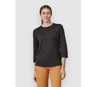Patagonia Merino Blend 3/4 Sleeve Long Sleeve Jersey black XS