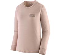 Patagonia - Women's L/S Cap Cool Merino Graphic Shirt - Merino shirt size M, brown/pink