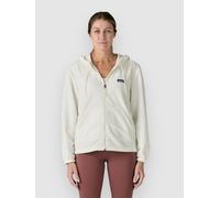 Patagonia - Women's Micro D Fleece Hoody - Fleece jacket size L, sand/white