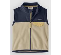 Patagonia - Baby's Micro D Snap-T Vest - Fleece vest size 4 Years, sand/blue