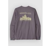 Patagonia Midweight Hut Tripper Skyline Long Sleeve T- may grey XS