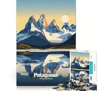 Patagonia Mountain Landscape 1000 Piece Jigsaw Puzzles for Teenagers Jigsaw Smart Game Warm Time Image Assembly Lovely Gift (38x52cm)