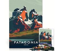 Patagonia Mountain Landscape Jigsaw Puzzles 1000 Piece for Teenagers Sharp Memory Soothing Downtime Neat Edges Nice Gift size 50x75cm