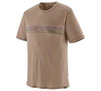 Patagonia Cap Cool Merino Graphic Shirt - T-shirt - Men's Strata Stripe: Seabird Grey L