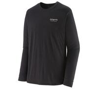 Patagonia - M's Long-Sleeved Capilene Cool Merino Graphic Shirt Header Black - L - Hiking tee-shirt